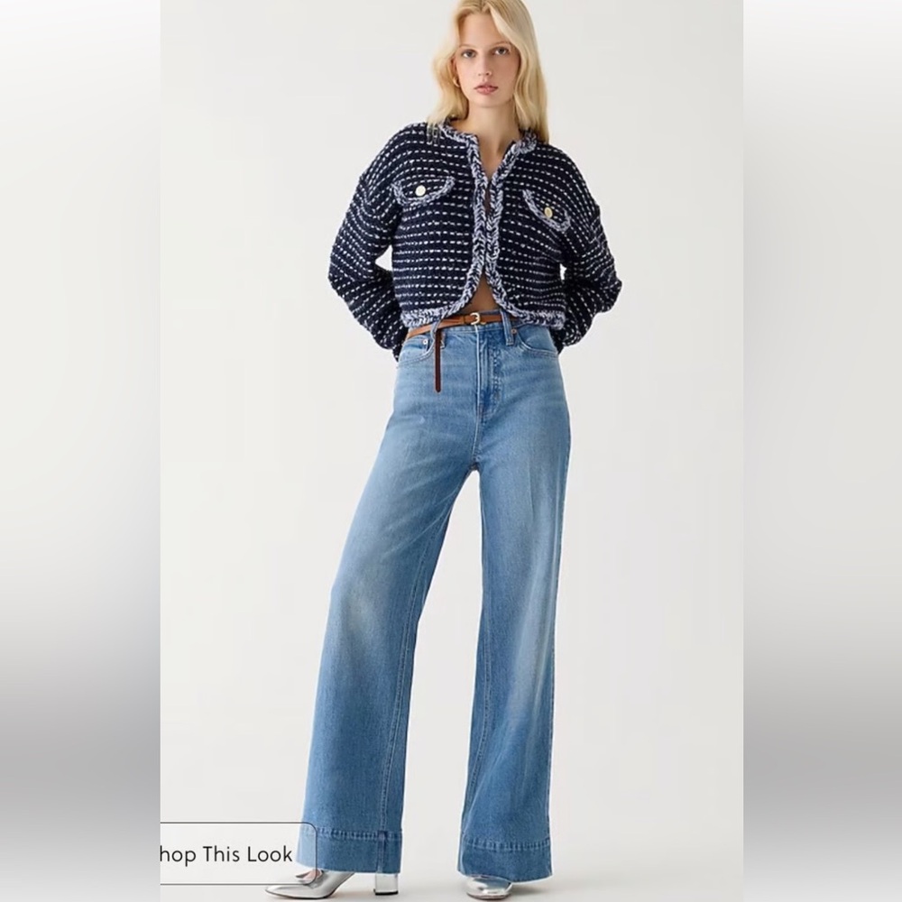 NWT Jcrew Denim trouser in Chambray Blue wash
Item style: BP482
Size: 32